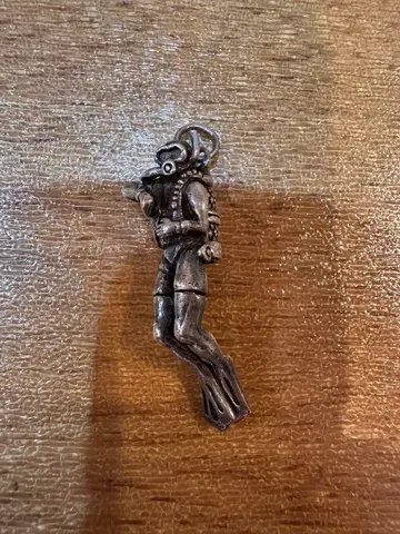 다이버 스쿠버 다이빙 925 목걸이 탑 실버