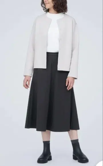 무인양품 스트레치 기모 플레어 카트