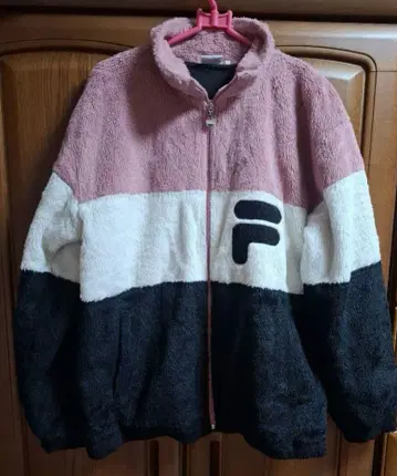 FILA 인조 모피 자켓 포근한 아우터 M