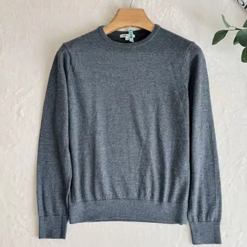 [ 새상품급 ] MORRIS&SONS 크루넥 니트 스웨터 울 그레이