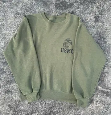 90s USMC 전면 V 맨투맨 트레이닝복 USA제
