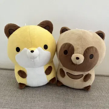 너구리와 여우 빅 봉제 인형 ~꼬마 너구리와 꼬마 여우~