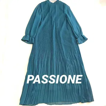파시오네 PASSIONE 쉬폰 플리츠 원피스 파티 드레스