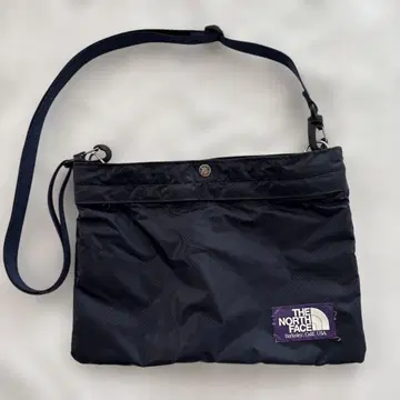 THE NORTH FACE 네이비 숄더백 퍼플 라벨