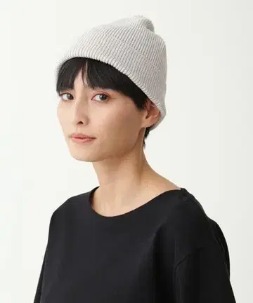 MHL. COTTON LINEN 니트 모자 니트 캡