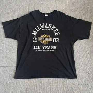Harley-Davidson [ 할리데이비슨 ] 반팔 T셔츠 블랙 3XL