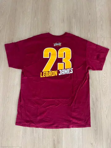 NBA 캐벌리어스 르브론 제임스 보르도 티셔츠