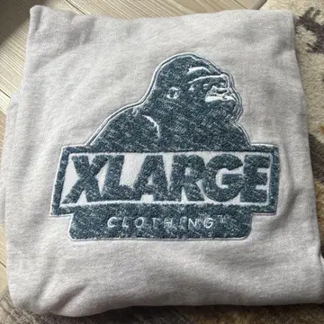 XLARGE 그레이 후드 부착 후드티