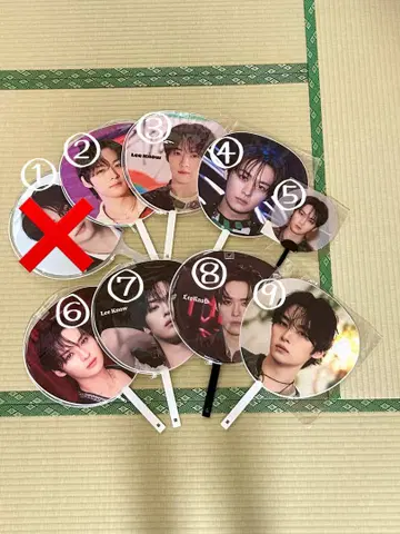 straykids 스키즈 Lee Know 리노 부채 8장 세트