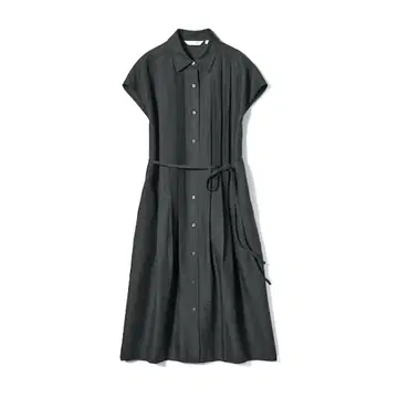 미사용 새상품 UNIQLO 린넨 블렌드 셔츠 원피스 S