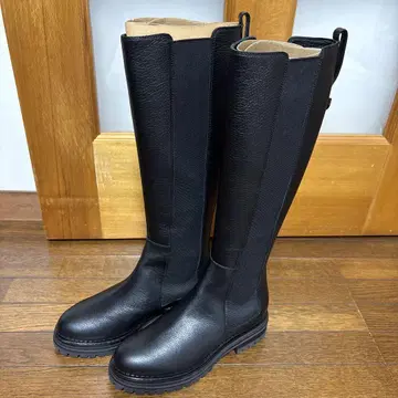 세르지오 로시 블랙 사이드 고어 부츠 가죽 정품