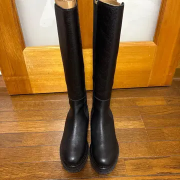 세르지오 로시 블랙 사이드 고어 부츠 가죽 정품