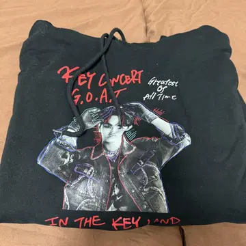 SHINee 키 G.O.A.T. 콘서트 디자인 후드티 블랙