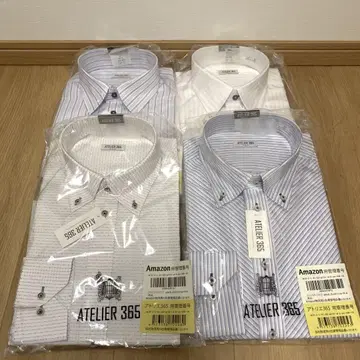 미사용 새상품 ATELIER 365 긴팔 와이셔츠 4장 세트