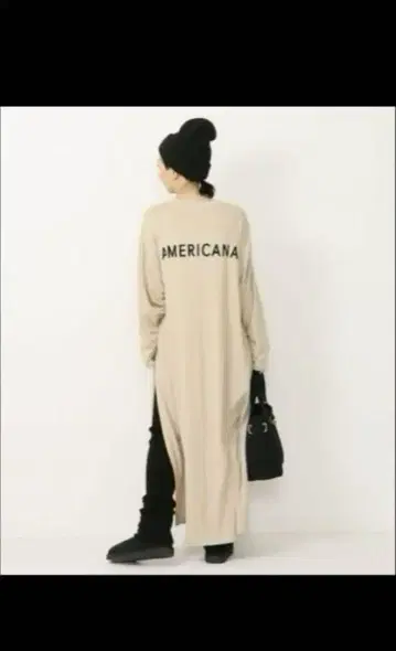 아메리카나 사이드 골드 지퍼 원피스