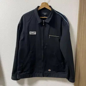 HUF dickers 콜라보 블랙 자켓