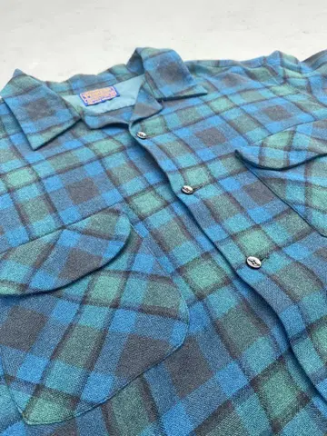 XL60s Pendleton 울 셔츠 옴브레 섀도우