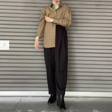 UNIQLO U 맨투맨 개더 팬츠 S