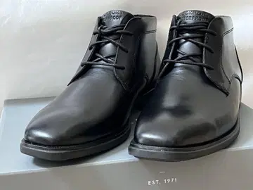 Rockport 방수 가죽 처카 부츠 블랙