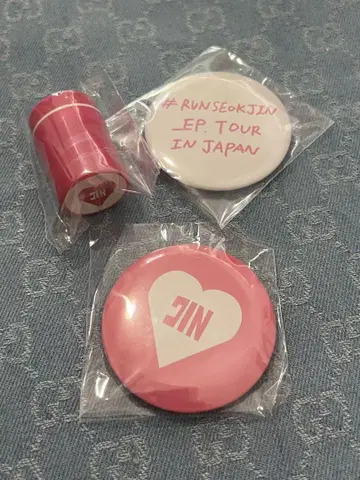 RUNSEOKJIN EP TOUR in JAPAN 캔뱃지, 미니 스탬프