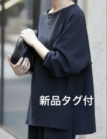 택 포함 새상품 SLOBE IENA 분또 보트넥 뉴앙스 풀오버 F