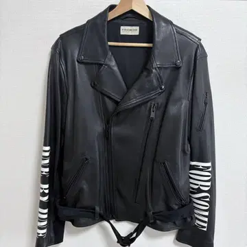 FOR SOMEONE 더블 라이더 자켓 블랙