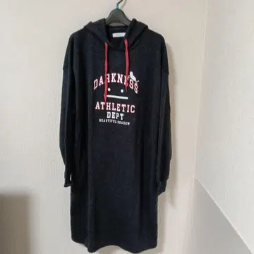 graniph 후드 부착 롱 후드티 L 다크 네이비
