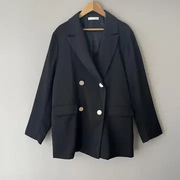 Aunt Marie's 더블 테일러드 자켓 골드 버튼