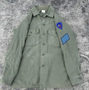 70s 미군 실물 OG-107 유틸리티 셔츠 좋은 페이드
