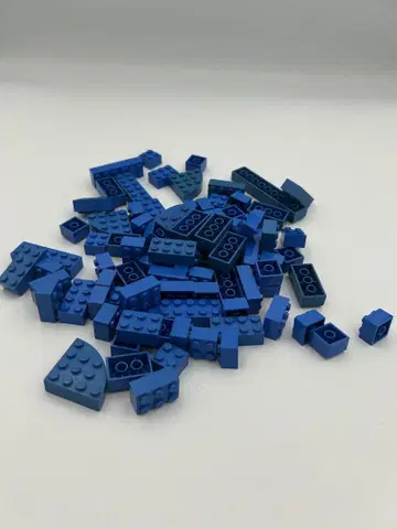 LEGO (레고) 부품 블록 정품 파랑 160그램