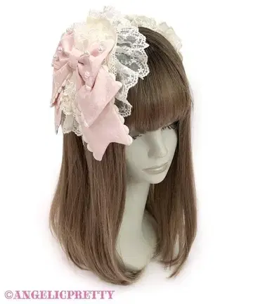 Princess 리본 데코레이션 머리띠 아이보리