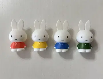 미피 소프트 마스코트 손가락 인형 4개 세트 빨간색 노랑 파랑 그린