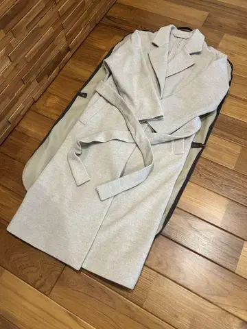 Demi-Luxe BEAMS 롱 코트 그레이지 38 캐시미어 30%