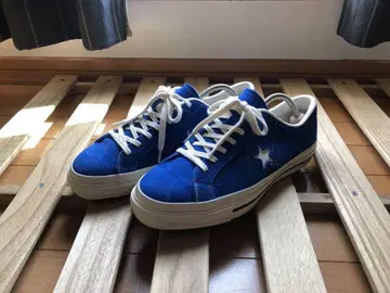 CONVERSE 원스타 J 파랑 스웨이드 로우컷 스니커즈