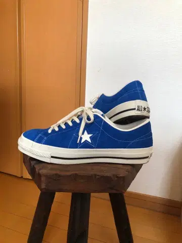 CONVERSE 원스타 J 파랑 스웨이드 로우컷 스니커즈