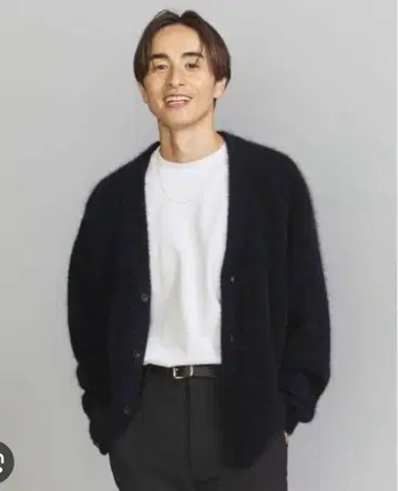 H BEAUTY&YOUTH 모헤어 가디건