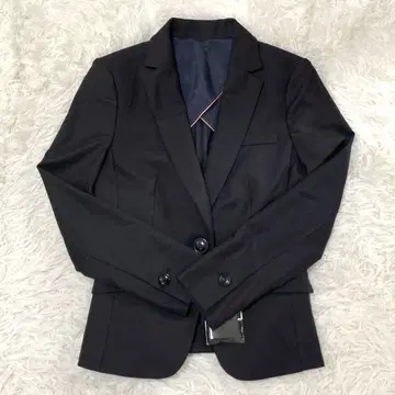 새상품 RU 아르유 긴팔 자켓 네이비 XXS 포멀 V넥