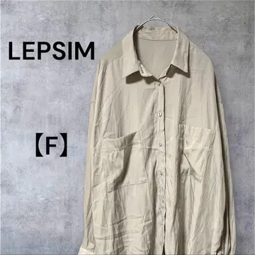 LEPSIM 리프심 사라키레 판초 셔츠 블라우스 베이지 계열 F