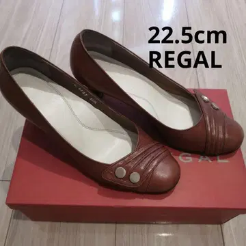 REGAL 브라운 카멜 펌프스 22.5cm