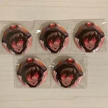 를르슈 캔뱃지 5개 세트 코드기어스 로스스트 1