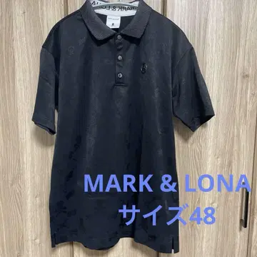 MARK & LONA 블랙 피케 셔츠