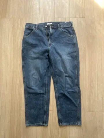 UNIQLO 와이드핏 테이퍼드 청바지 34인치 남성용