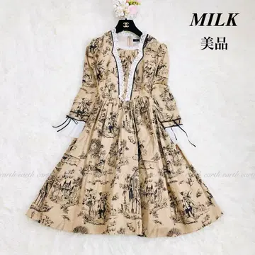 MILK 밀크 토와 드 주이 원피스 긴팔 로코코 마리 앙투아네트