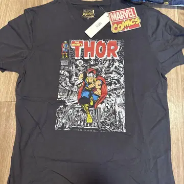 MARVEL THOR 코믹 디자인 티셔츠 M