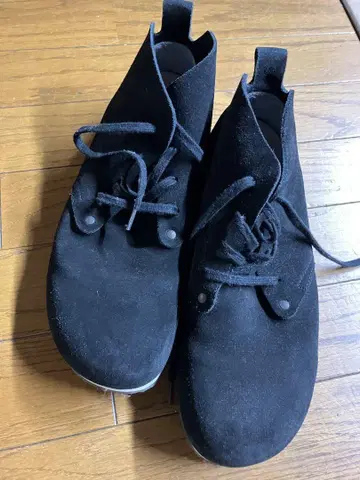 버켄스탁 블랙 스웨이드 캐주얼 슈즈 사이즈 42