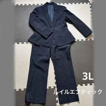 RUIR BOUTIQUE 네이비 스트라이프 비즈니스 정장