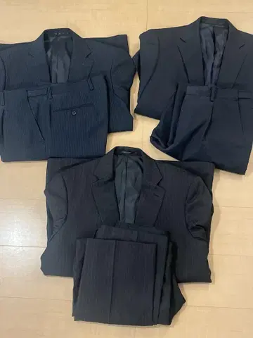 남성용 3벌 정장 세트