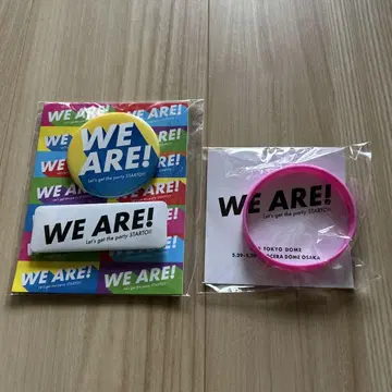 WE ARE! 캔뱃지 리스트 밴드 세트