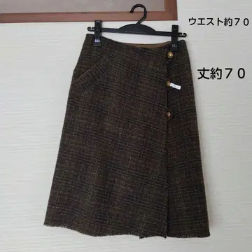 le.coeur blanc 구제 겨울 상품 무릎 기장 스커트