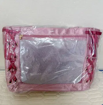 새상품 WEGO 레이스업 이타백 이타백 S 새틴 핑크 택 포함